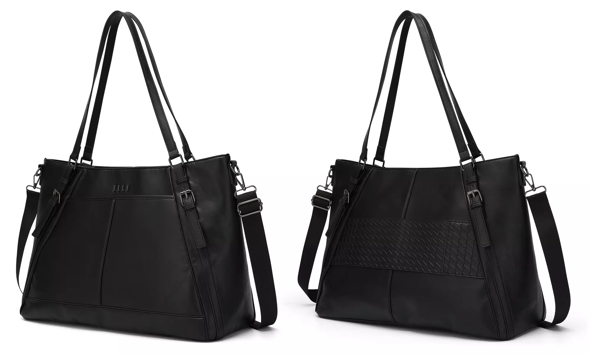 ELLE Leisure Luxe 33L Vegan Leather Weekender Tote Bag - Second Medium