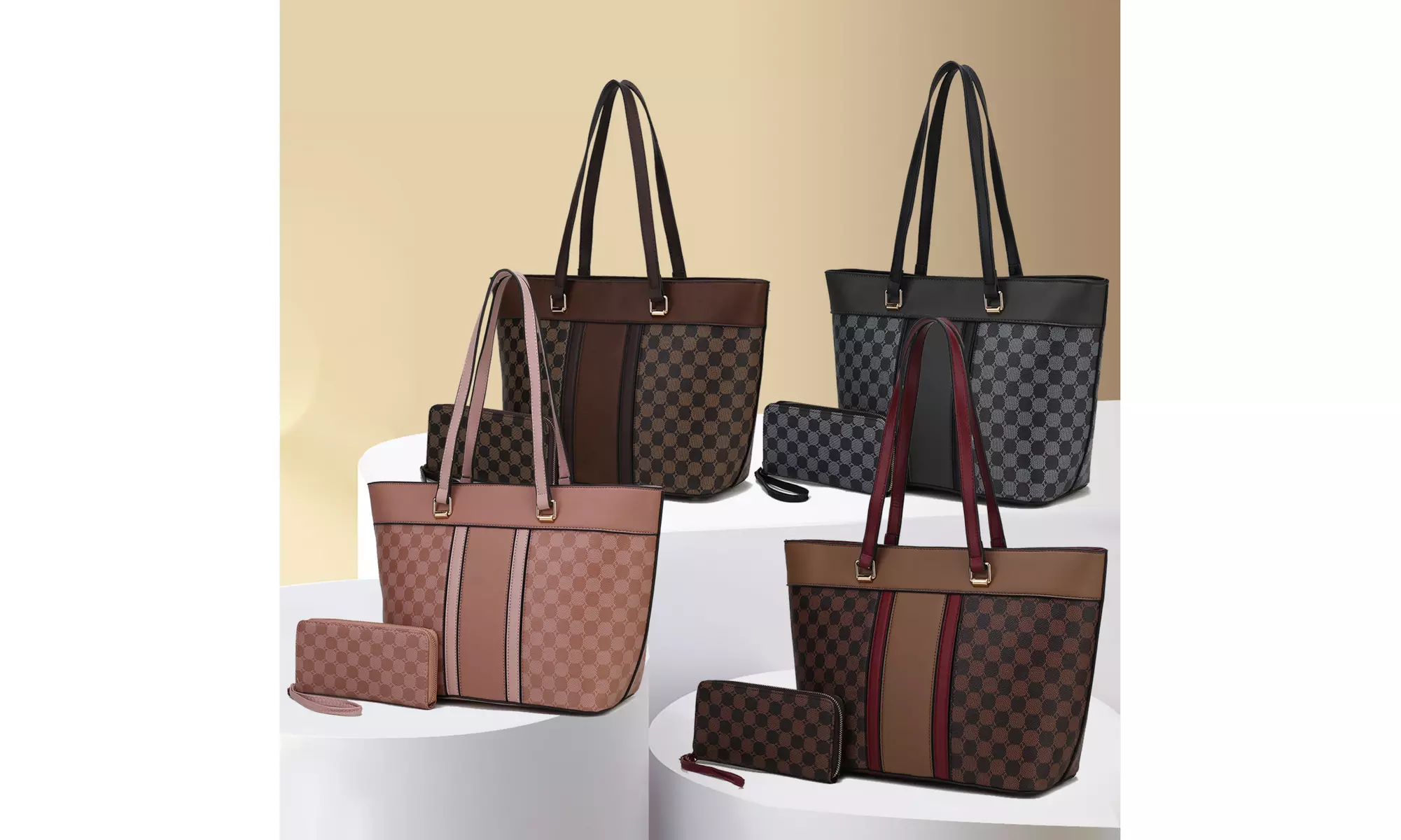 MKF Collection Fabiola Vegan Leather Women's Tote Bag with wallet by Mia K - Primary Image