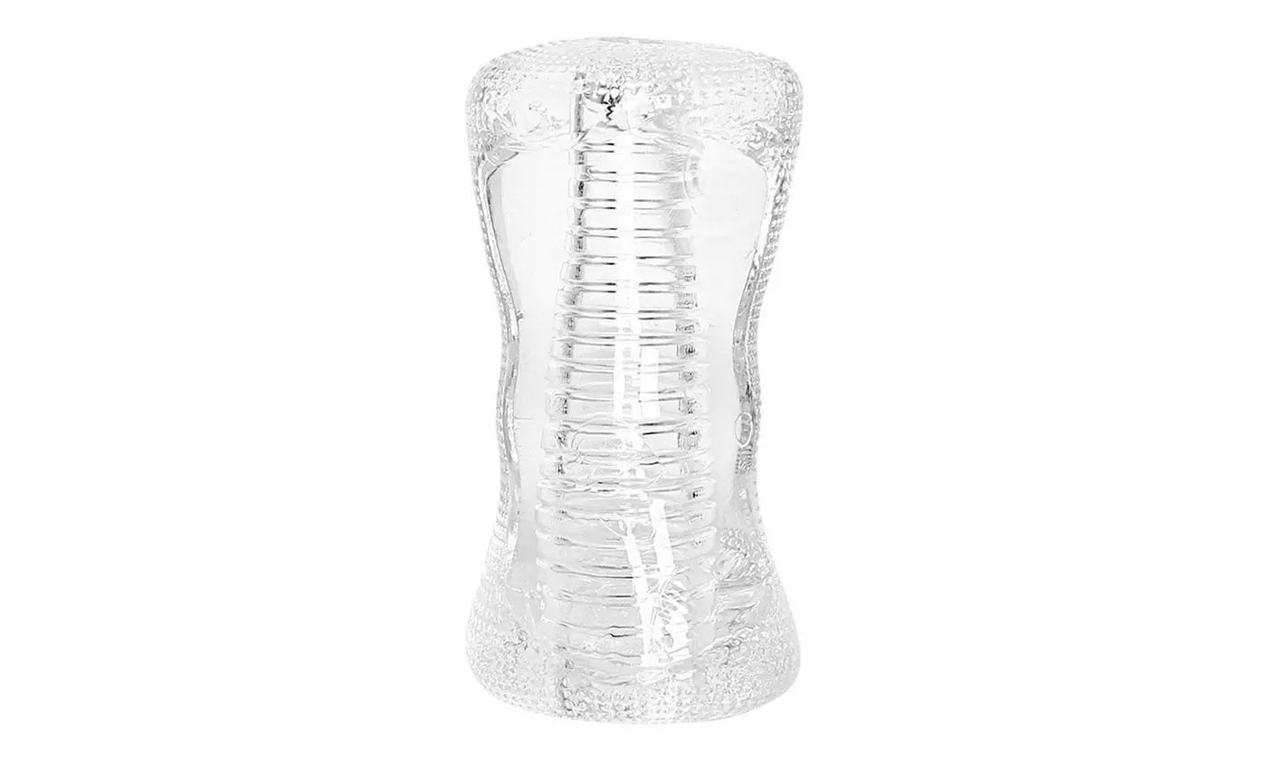 Stroker Sex Toy Clear Slicone Realistic Smooth Texture Sleeve - Primary Image