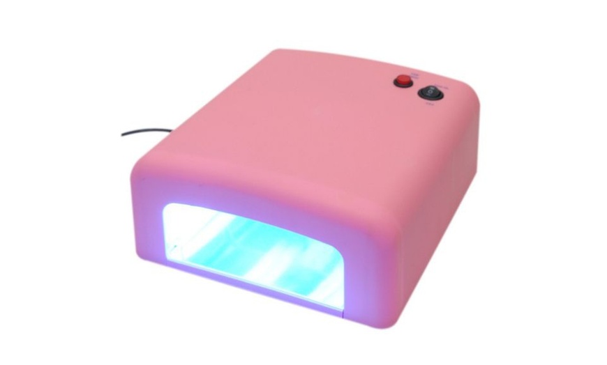 Nulink 36w Uv Lamp Nail Acrylic Gel Cure Light Timer Dryer Salon Manicure Pink Groupon