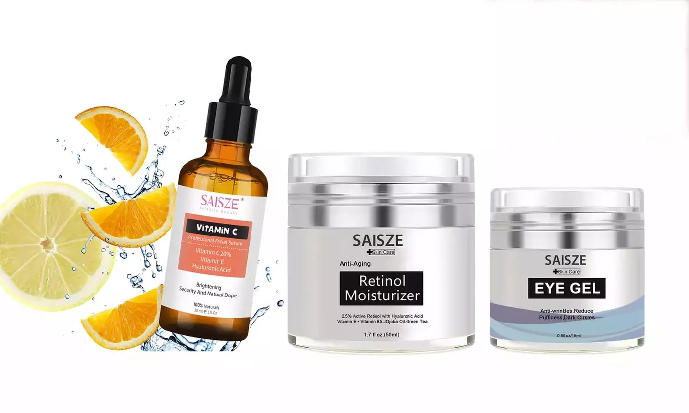 Anti-Aging Vitamin C Serum Retinol Moisturizer Cream Eye Gel for Women