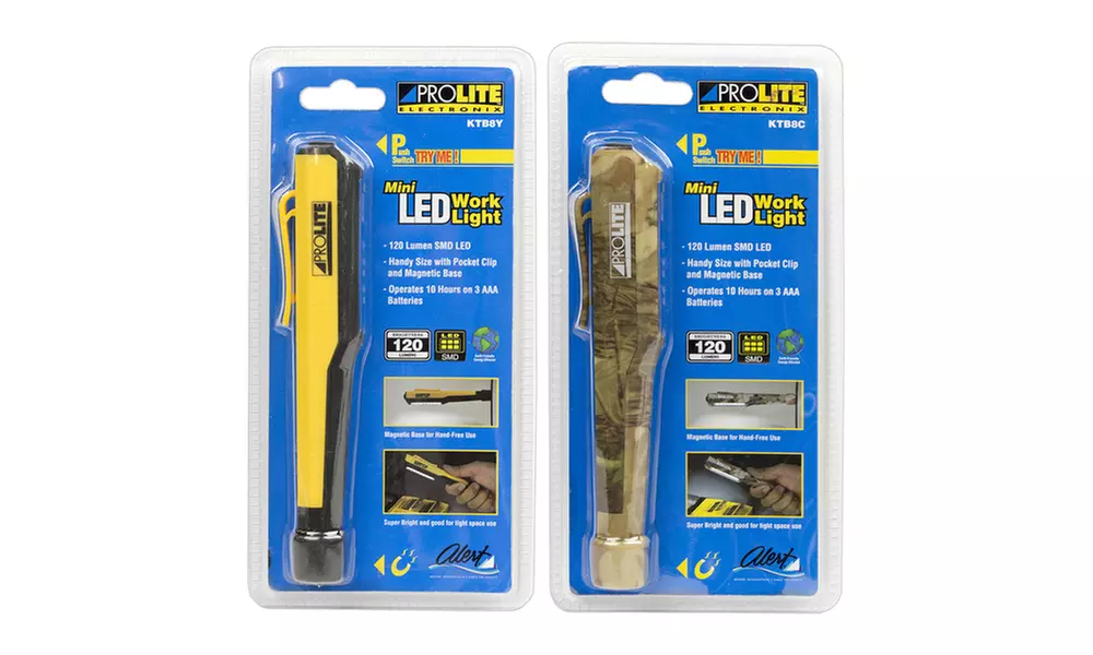 ProLite Mini 8 LED 120 Lumen Work Light Flashlight Multipack - Primary Image