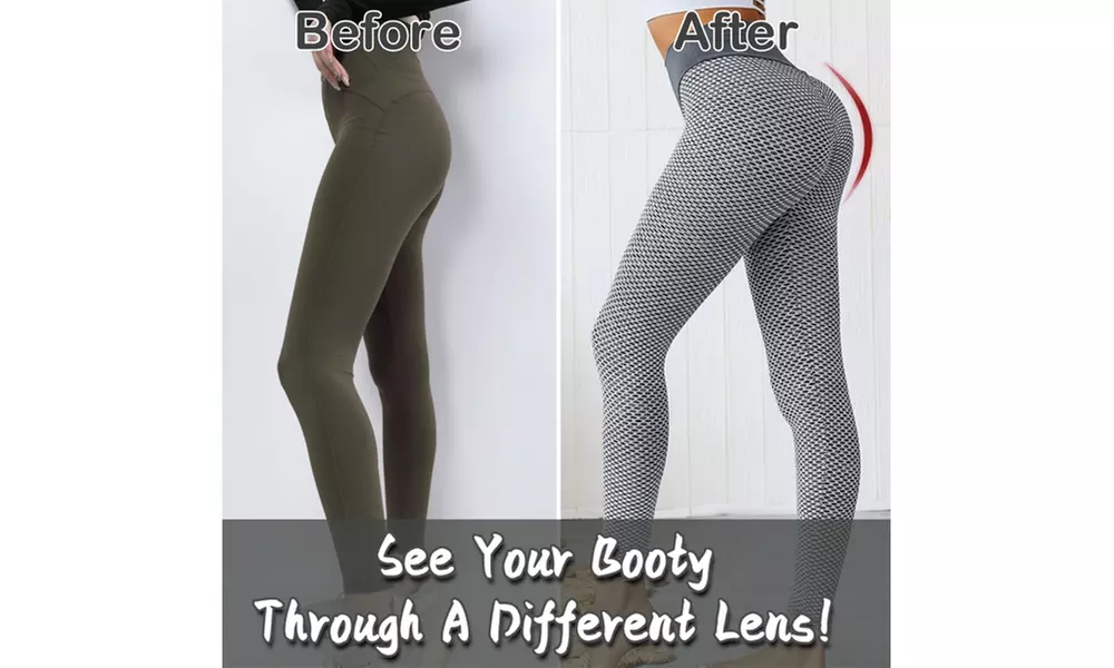 TIK Tok Leggings Women Butt Lifting Workout Tights Sports High Waist Yoga Pants