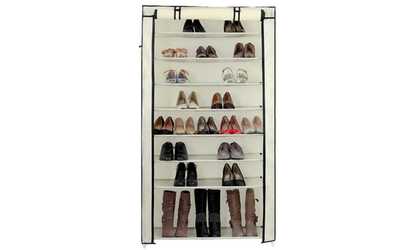 10 Tiers Shoe Rack with Non-Woven Fabric Shoe Cabinet Organizer