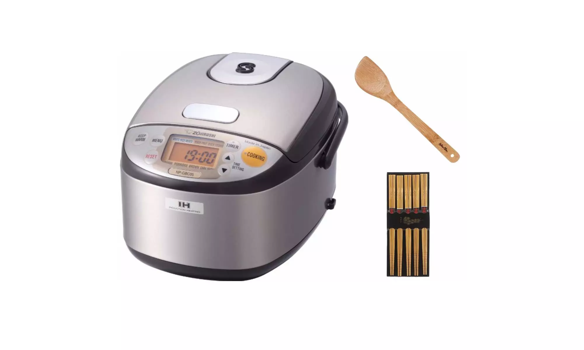 Zojirushi NP-GBC05 3-Cup Rice Cooker w/ Accessories - Primary Image