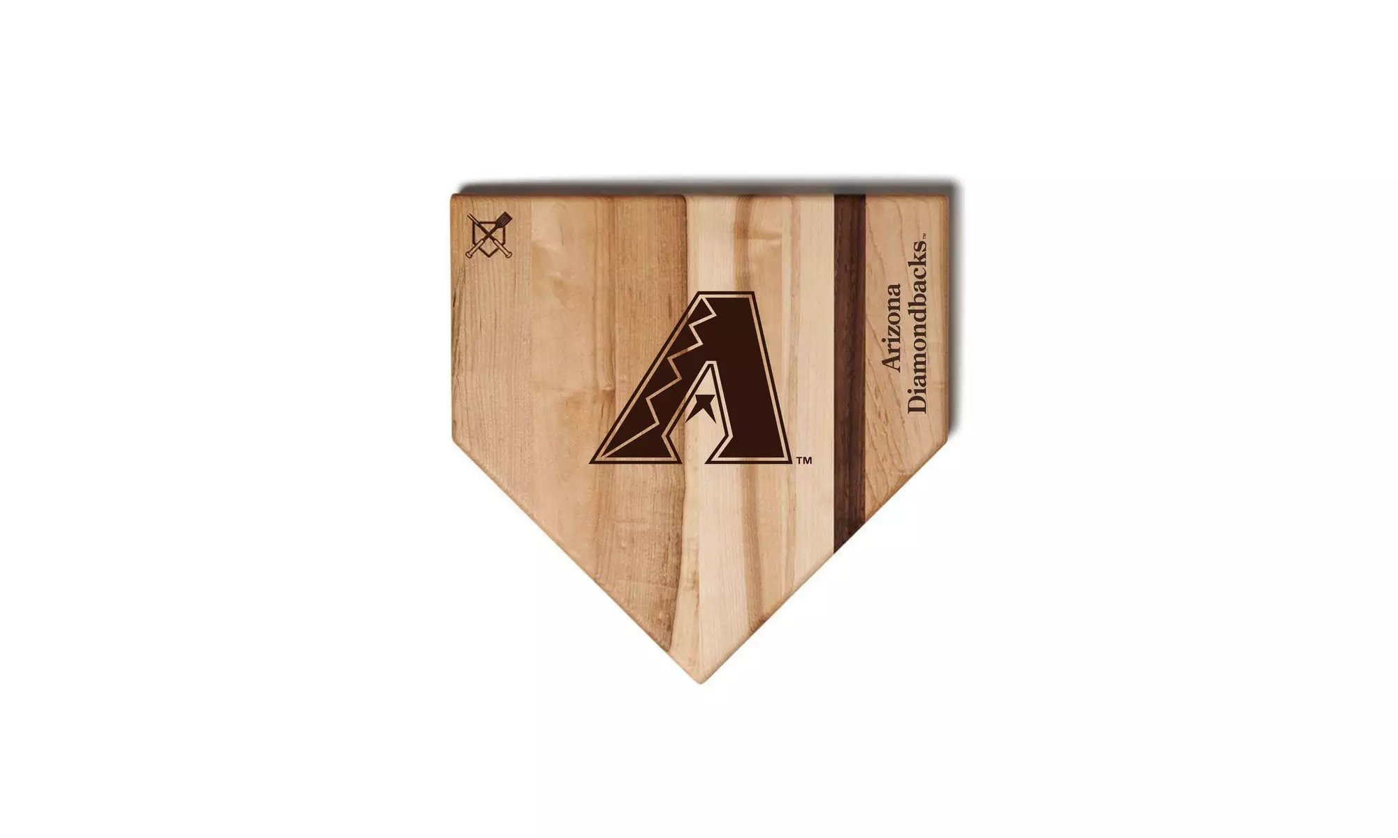 MLB 12-Inch or 17-inch Wooden Home Plate Cutting Board