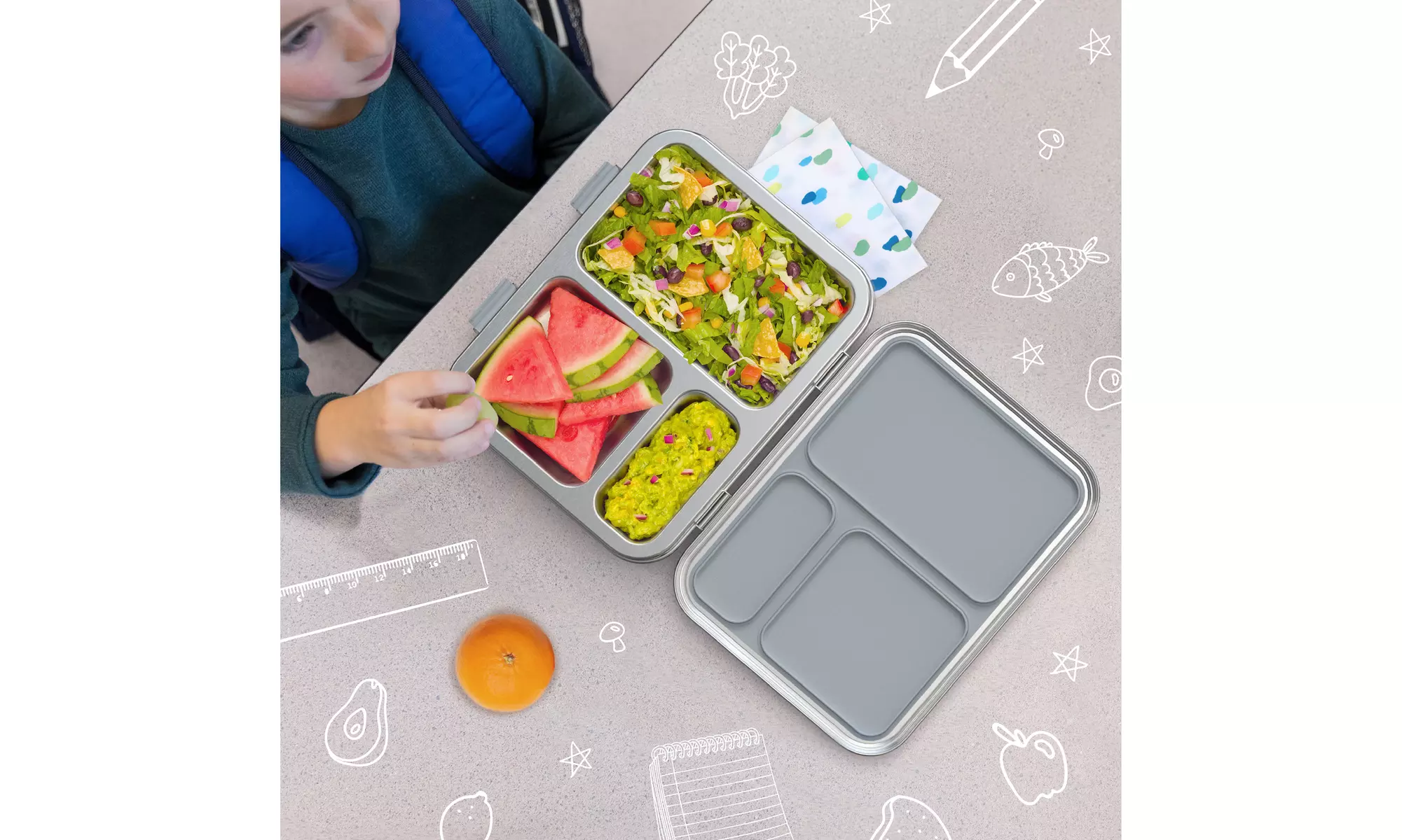 Bentgo Kids Stainless Steel Leak-Resistant Lunch Box