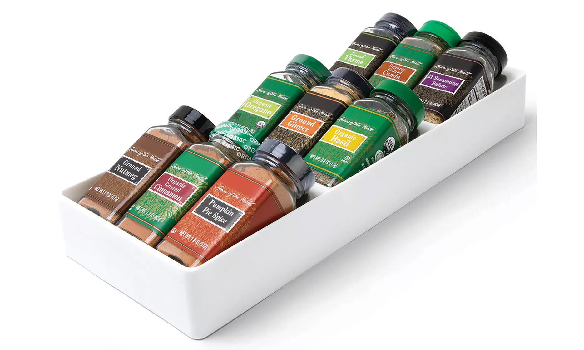3 Tray Drawer Kitchen Organizer For Spices Makeup Countertop Pantry - Primary Image