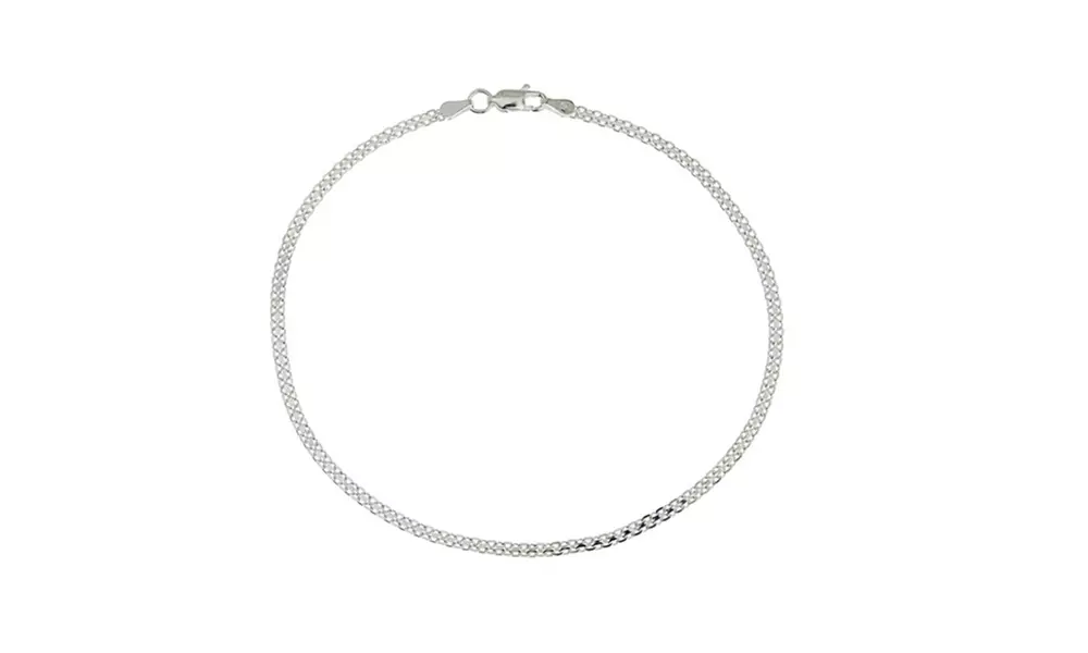Italian Made Solid Sterling Silver Anklets - Primary Image