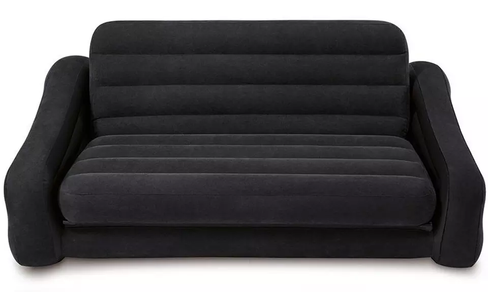 Pull Out Sofa Sleeper Loveseat Inflatable Bed Queen Size Air Mattress - Primary Image