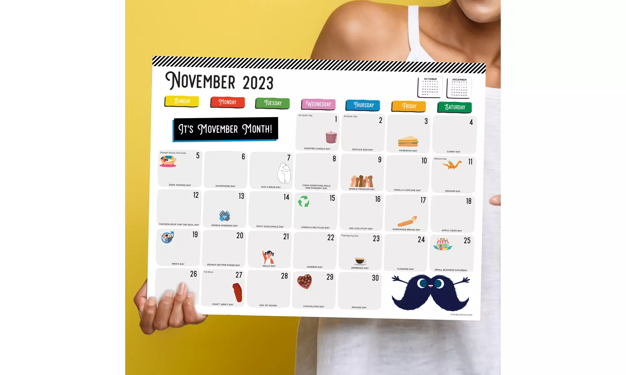 July 2023 - June 2024 Medium Desk Pad Monthly Blotter Calendar - Primary Image