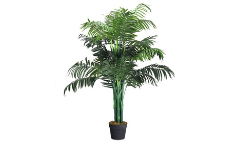 3.5-Feet Artificial Areca Palm Decorative Silk Tree With Basket In/Outdoor Home Green