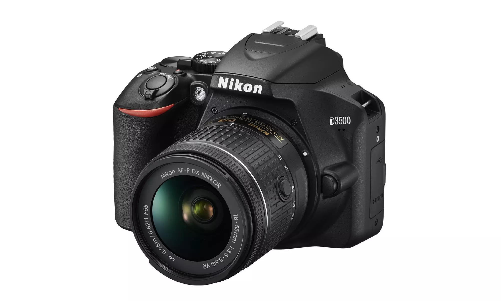 Nikon D3500 DSLR Camera with AF-P DX NIKKOR 18-55mm Lens (Black) - Second Medium