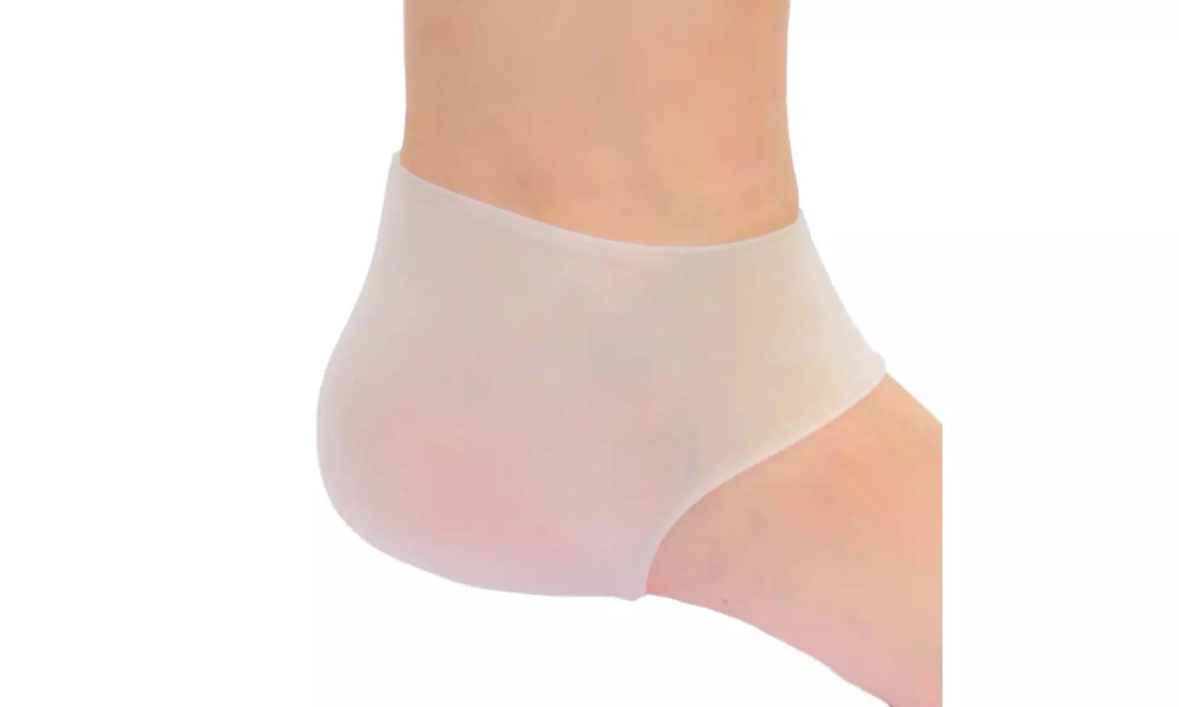 Silicone Gel Moisturizing Heel Protector (2 pack) Medical Grade Silicone - Second Medium