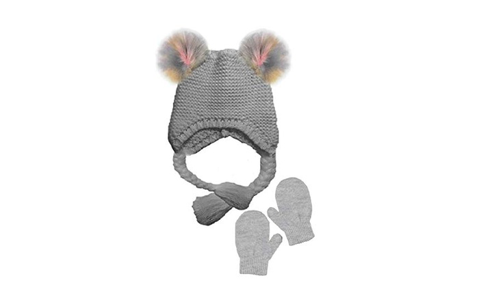 toddler hat and mittens