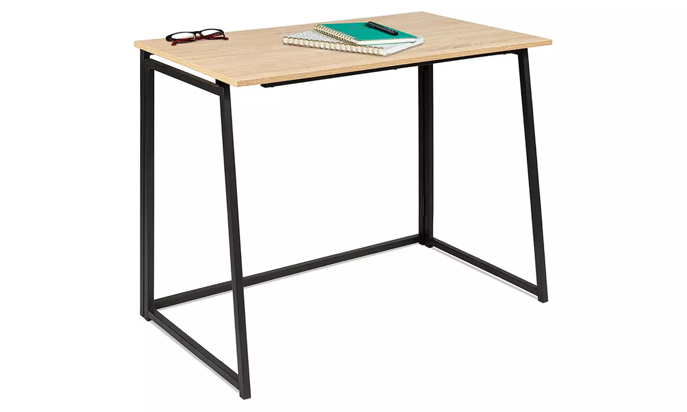 42in Folding Drop Leaf Desk Table Workstation - Second Medium
