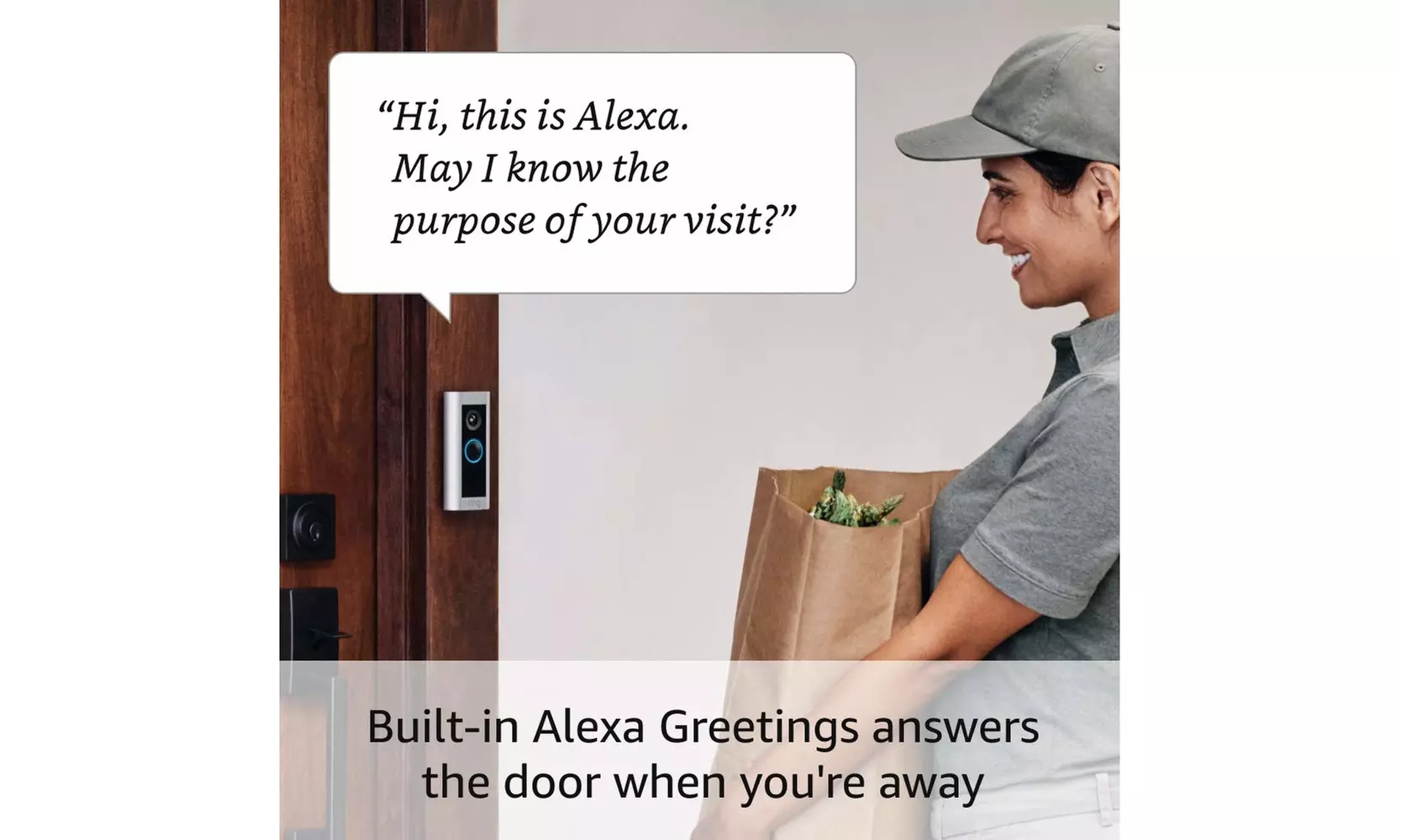 Ring Video Doorbell Pro 2 Smart WiFi Video Doorbell Wired Brand New Satin Nickel - Second Medium