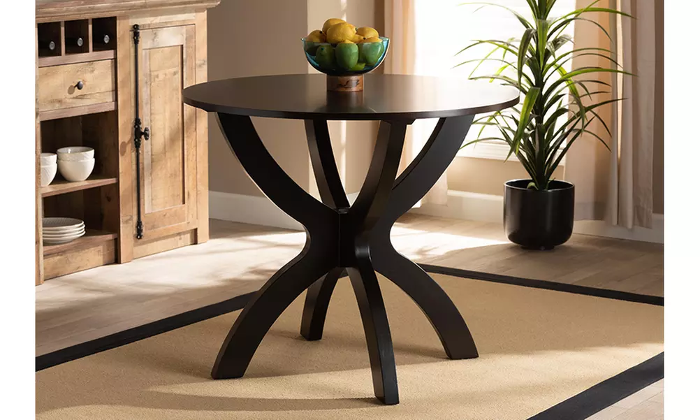 Tilde 35-Inch-Wide Round Wood Dining Table - Primary Image
