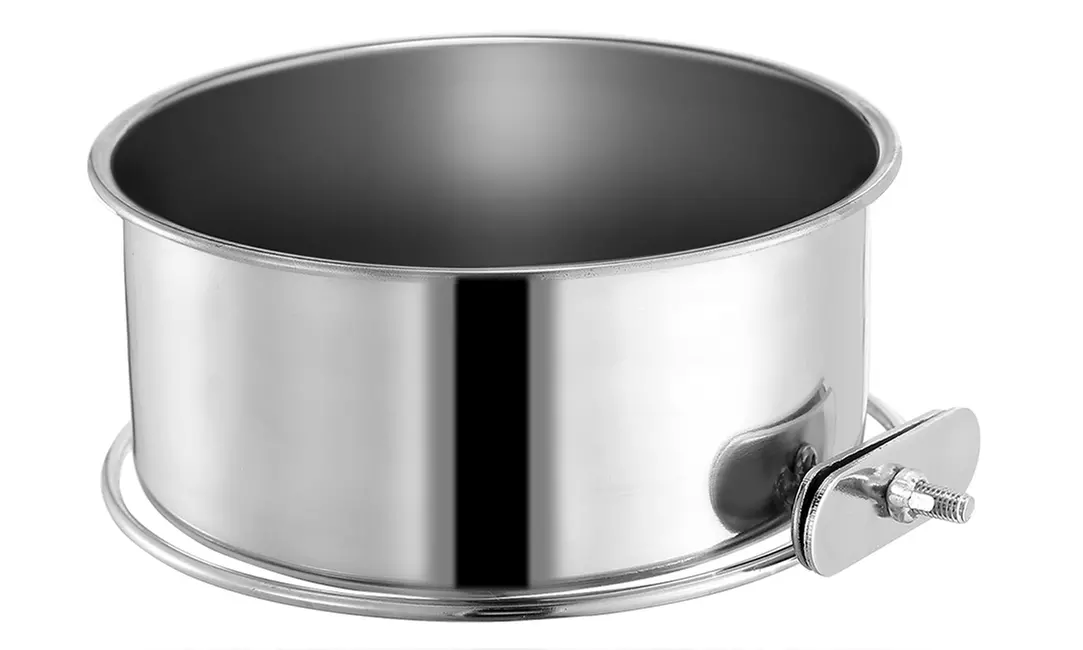 iMounTEK Stainless Steel Hanging Dog Food and Water Crate Bowl for Kennel Cages