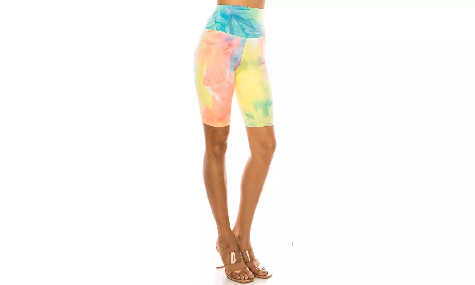 Women's Tiedye, Honeycomb athletic Biker Shorts