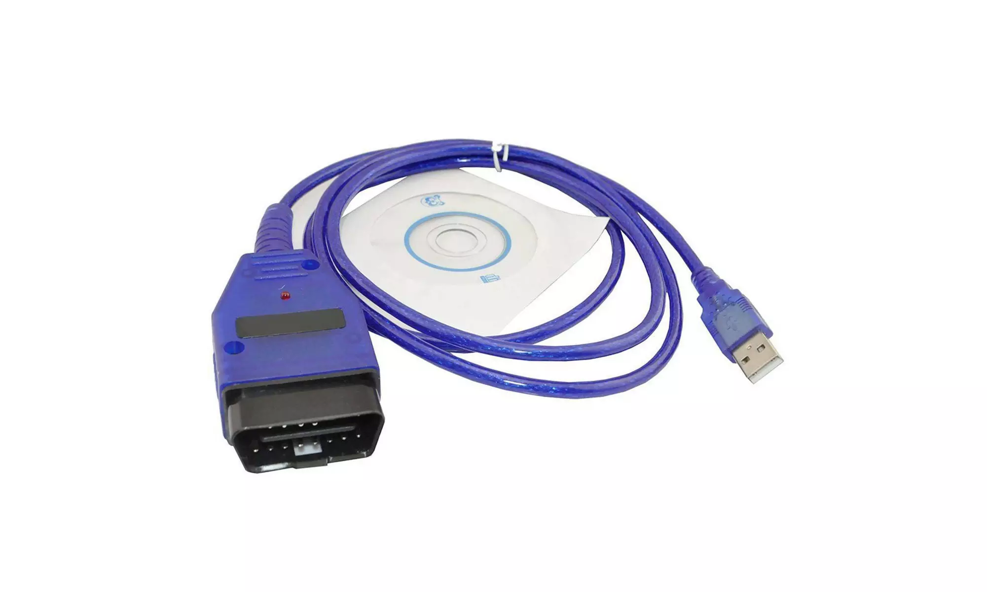 CD Software USB Cable  KKL 409.1 OBD2 OBDII Diagnostic Scanner  VCD - Primary Image