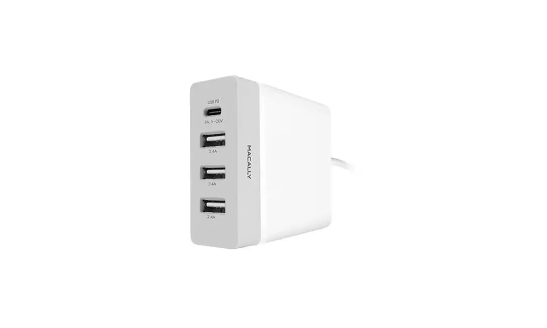 Macally Peripherals Home72UC 72 Watt 3 Port USB-A & One USB-C Port Wall Charger - Second Medium