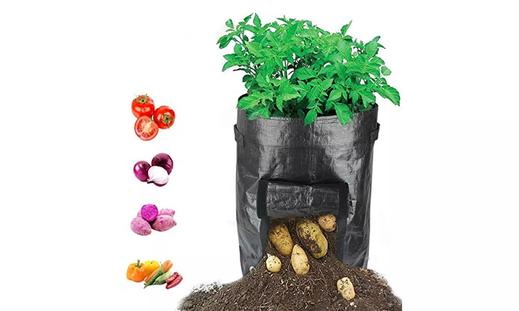 Durable Long-Lasting Garden Potato Grow Planter PE Plant Container Bag - Second Medium