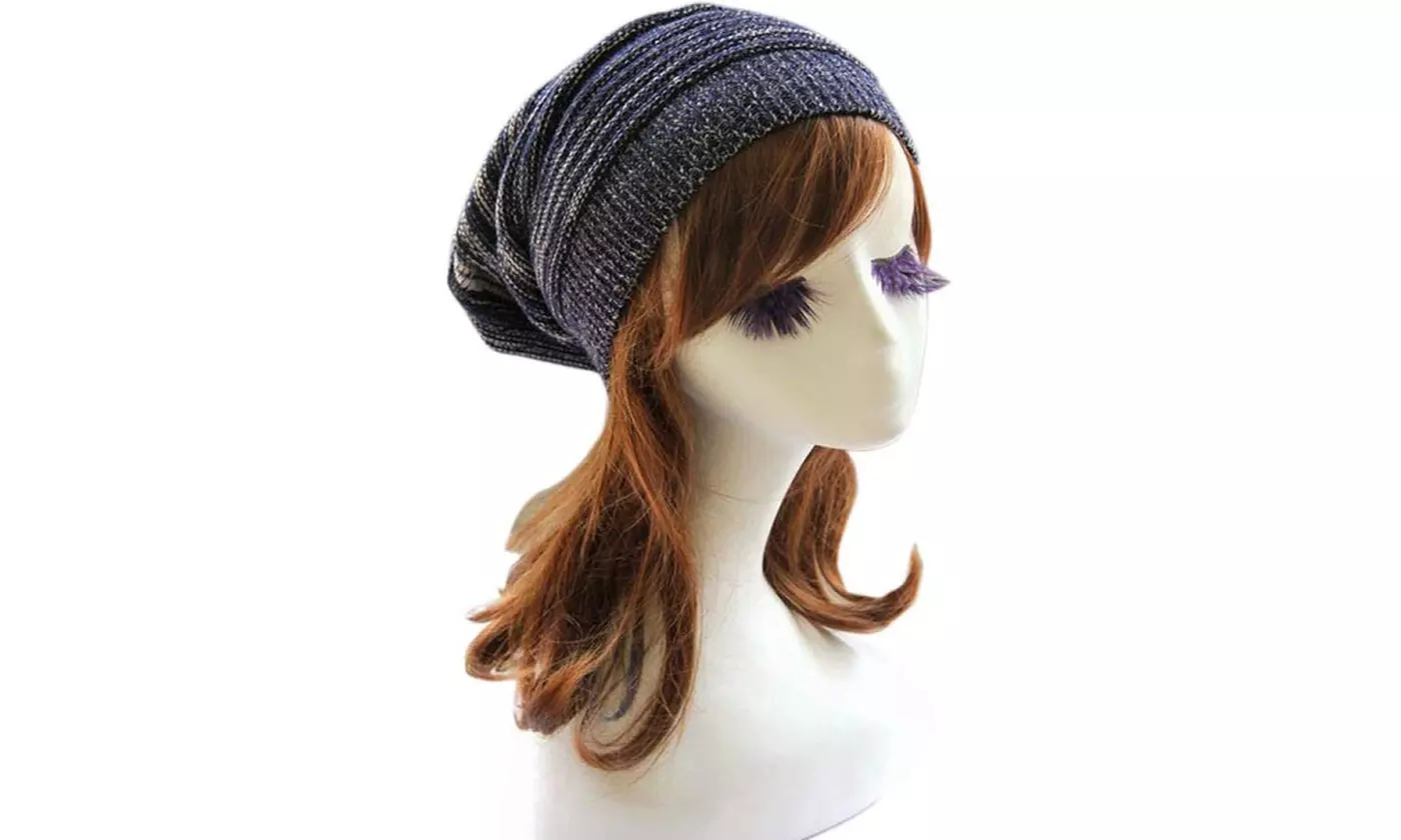 Women Winter Baggy Beanie Oversized Knitted Crochet Ski Hat Slouch Cap
