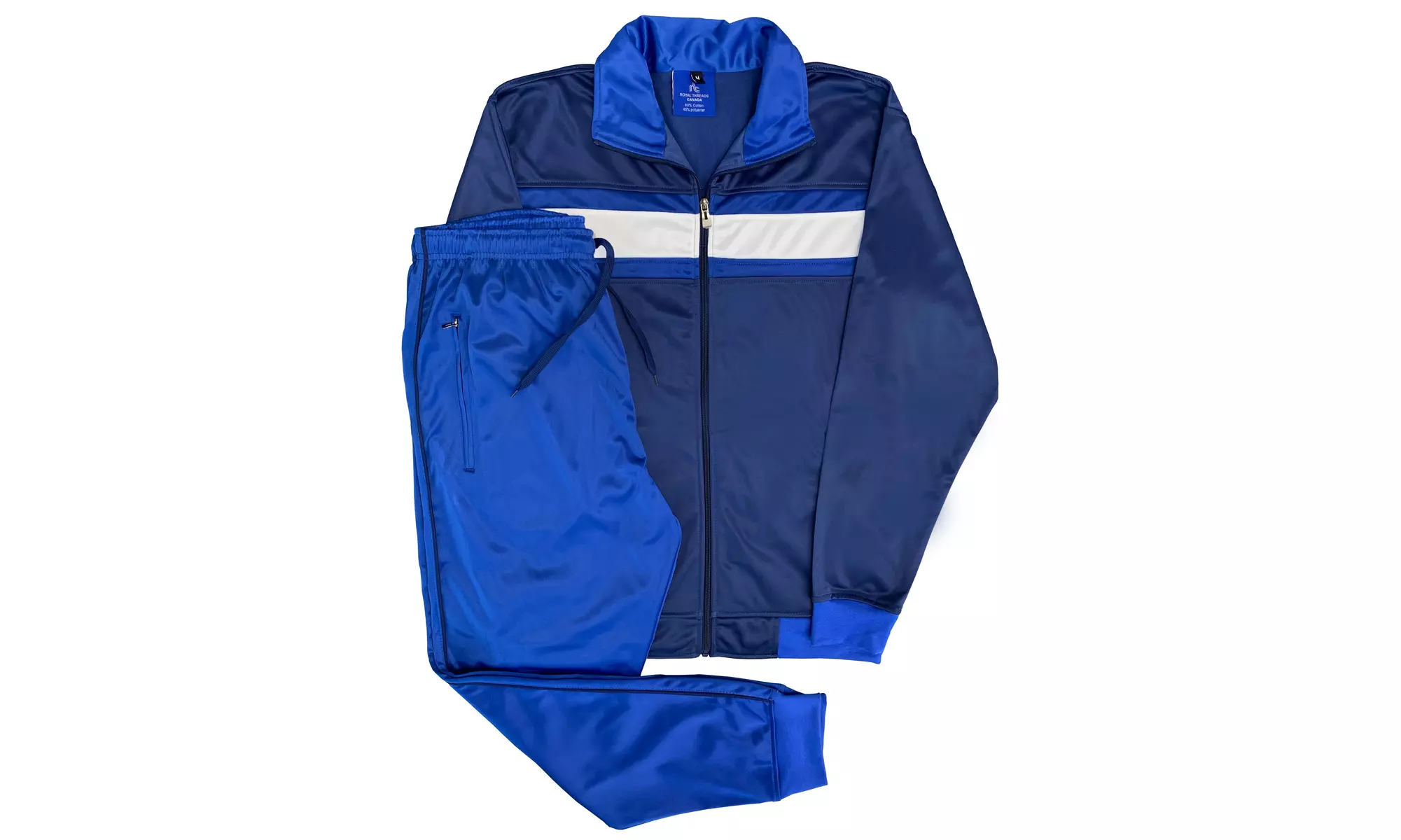Royal Threads Men's Full Zip Tracksuit