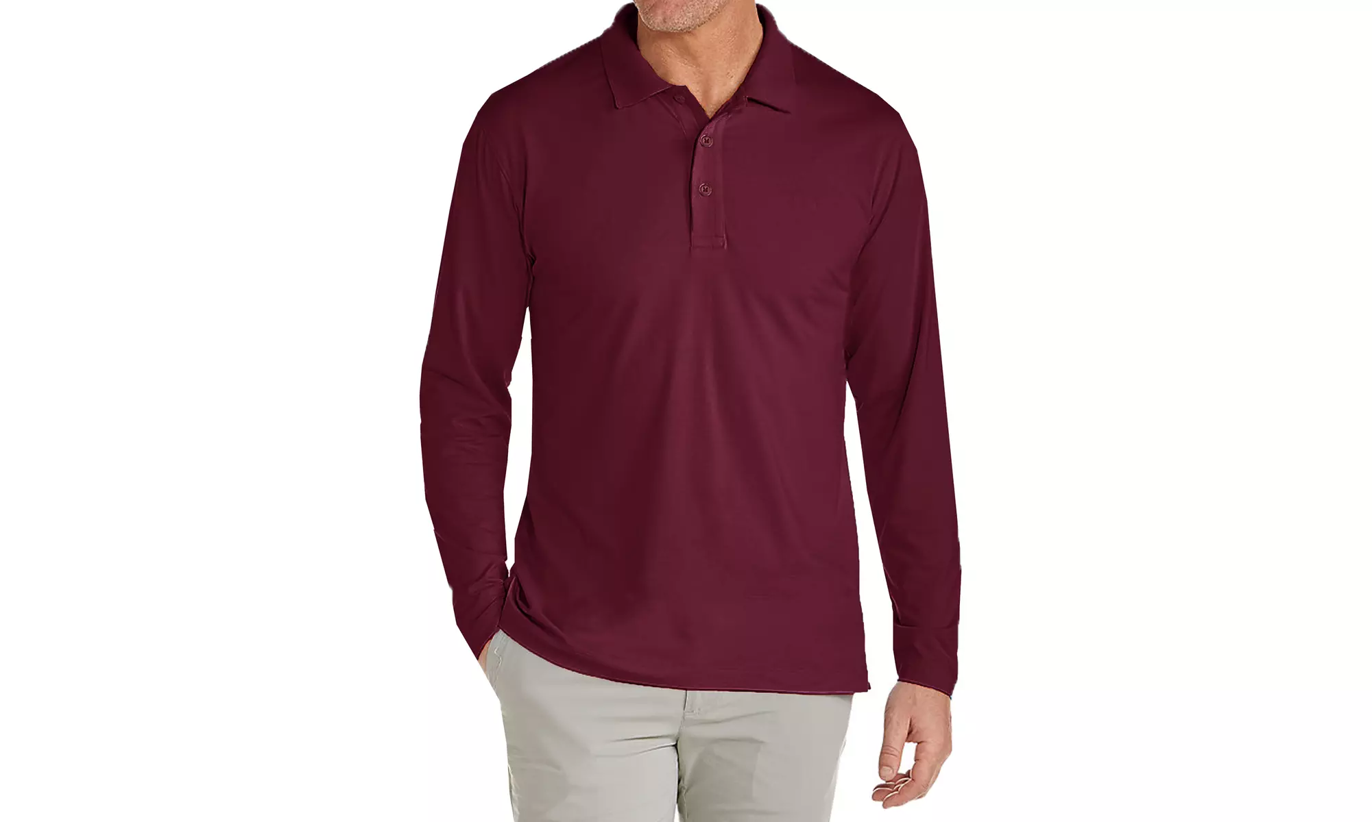 Galaxy By Harvic Men's Long Sleeve Pique Polo Shirt (S-2XL)