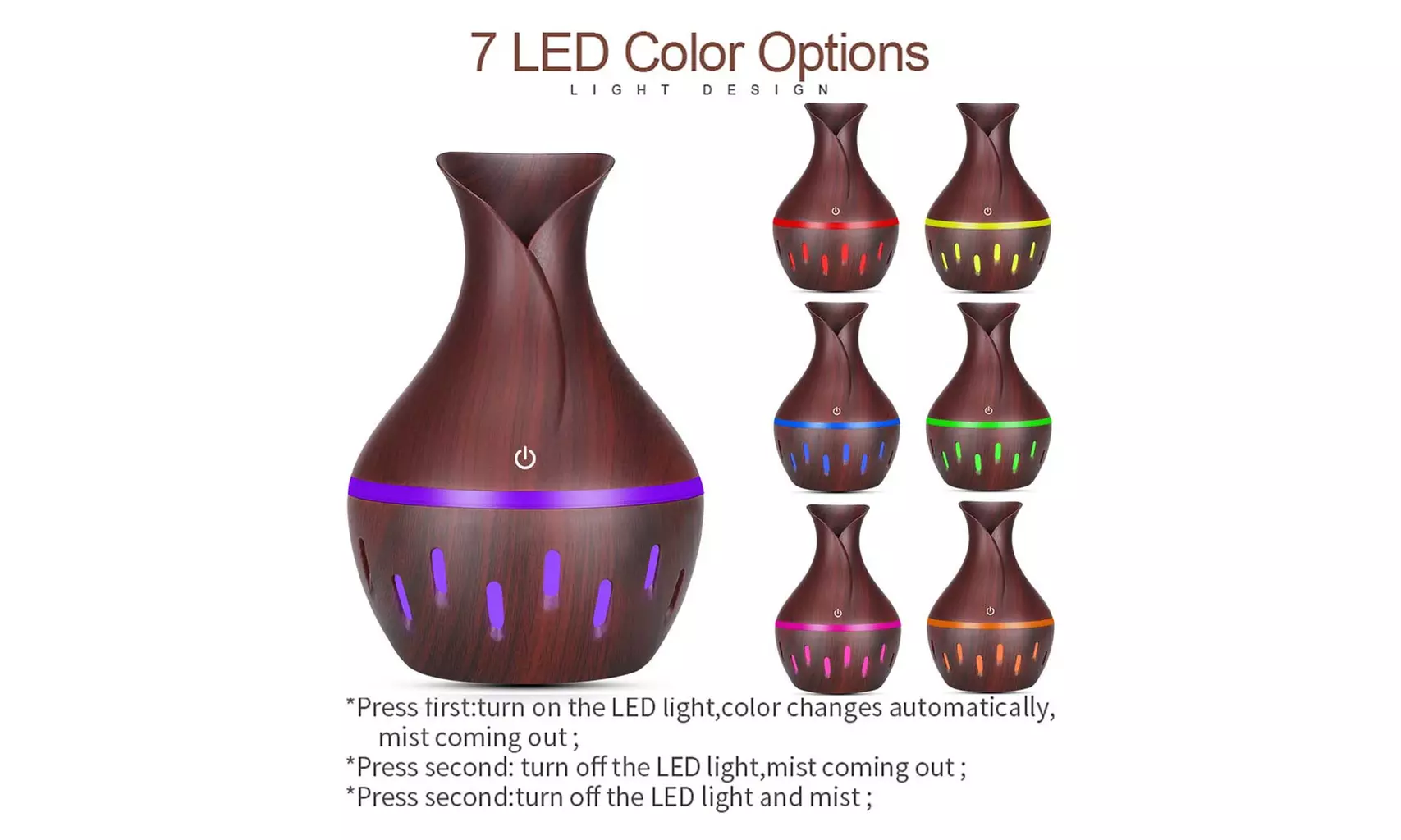 Led Air Aromatherapy Essential Oil Diffusion Humidifier - Second Medium