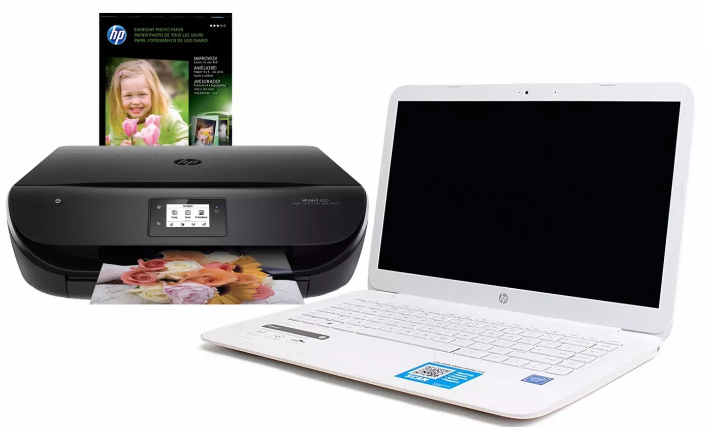 HP Stream Notebook & HP 4520 Wireless Printer Bundle (Refurb. A-Grade) - Primary Image