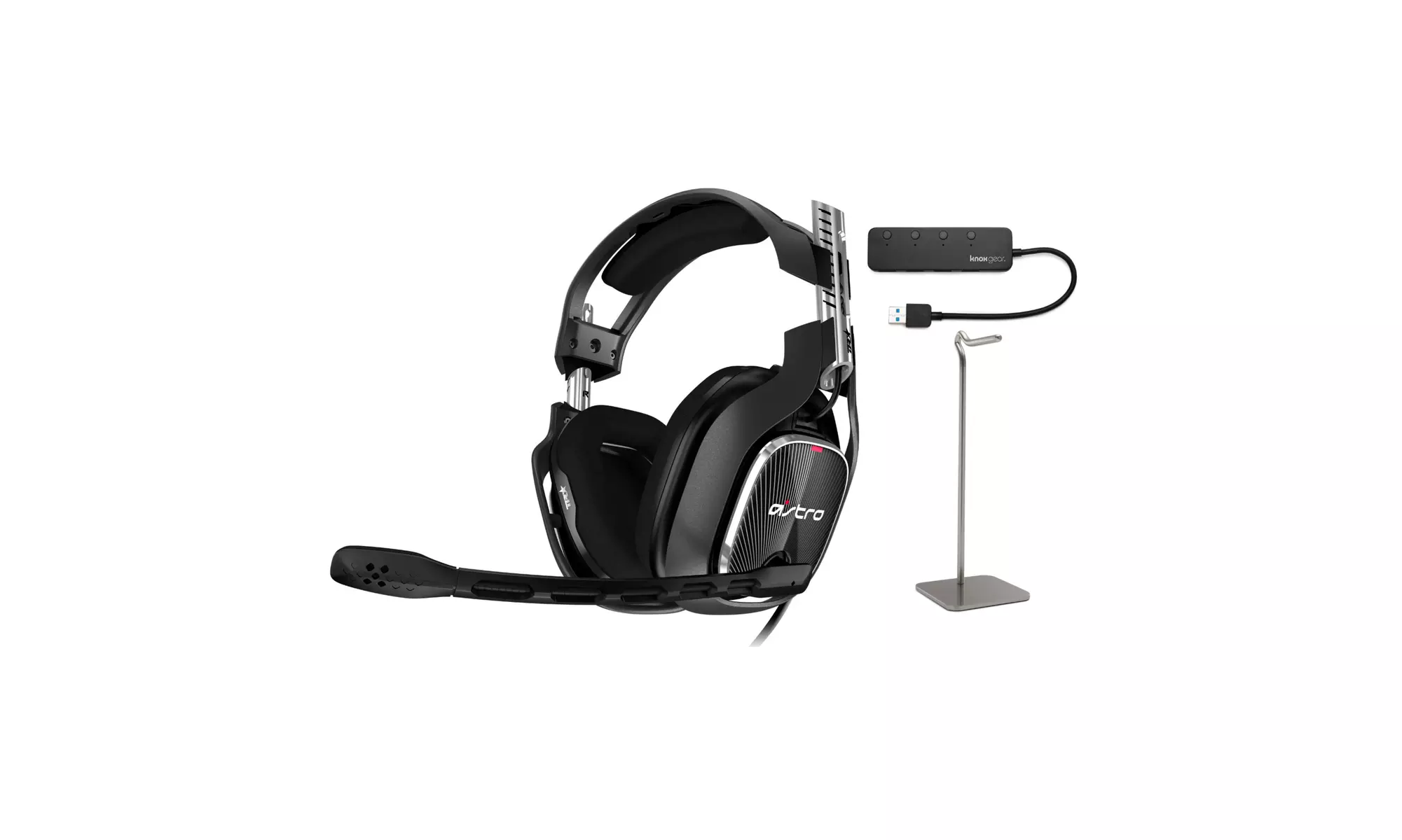 Astro Gaming A40 TR Headset for Xbox One Series (Black/Red) with USB Hub Bundle - Primary Image