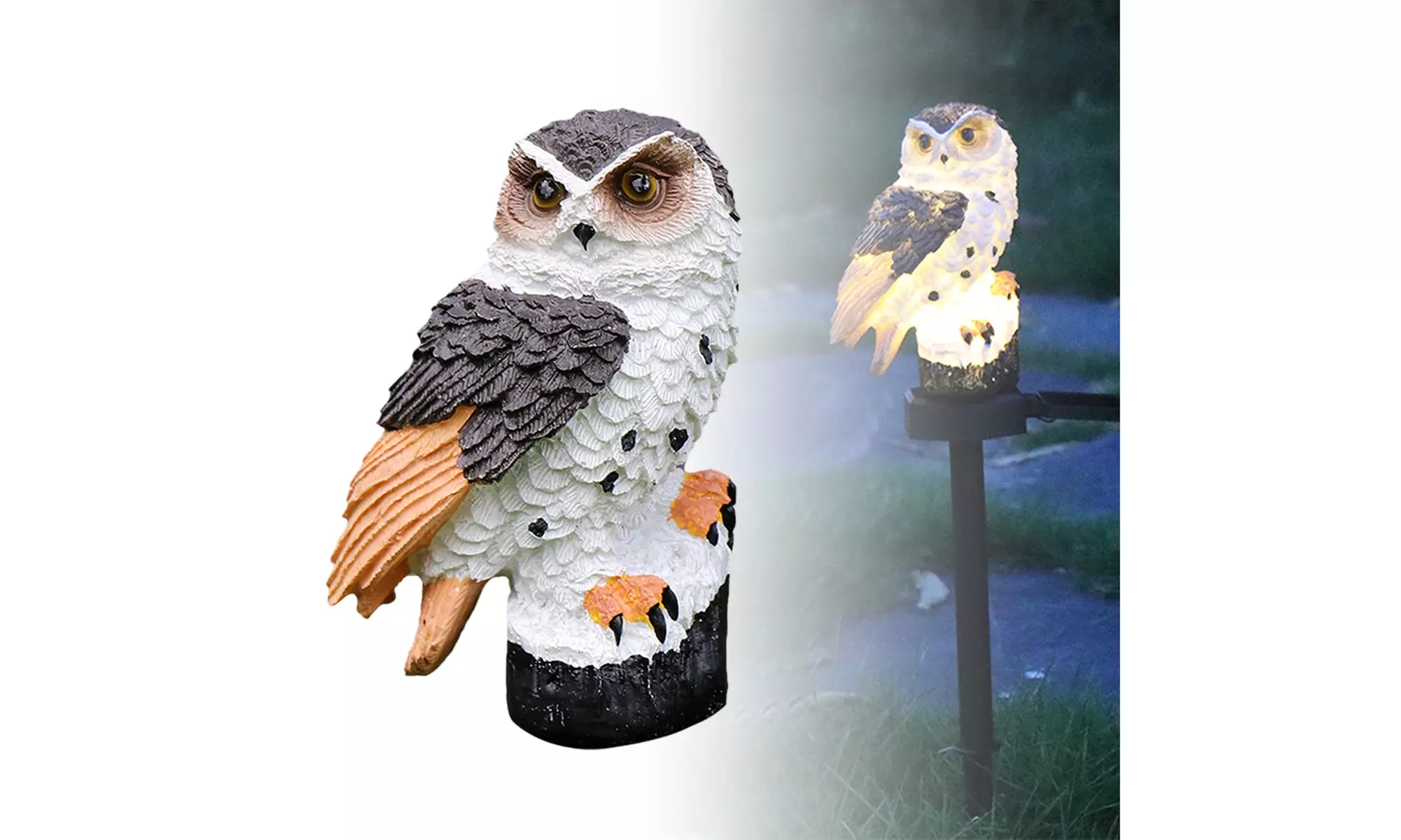 Solar Owl Garden Light Parrot Outdoor Light Solar Stake Lamps for Outdoor Decor