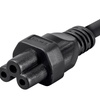 Image 3: Monoprice Power Cord   NEMA 5 15P to IEC 320 C5, 18AWG, 10A, 3 Prong, Black, 6ft