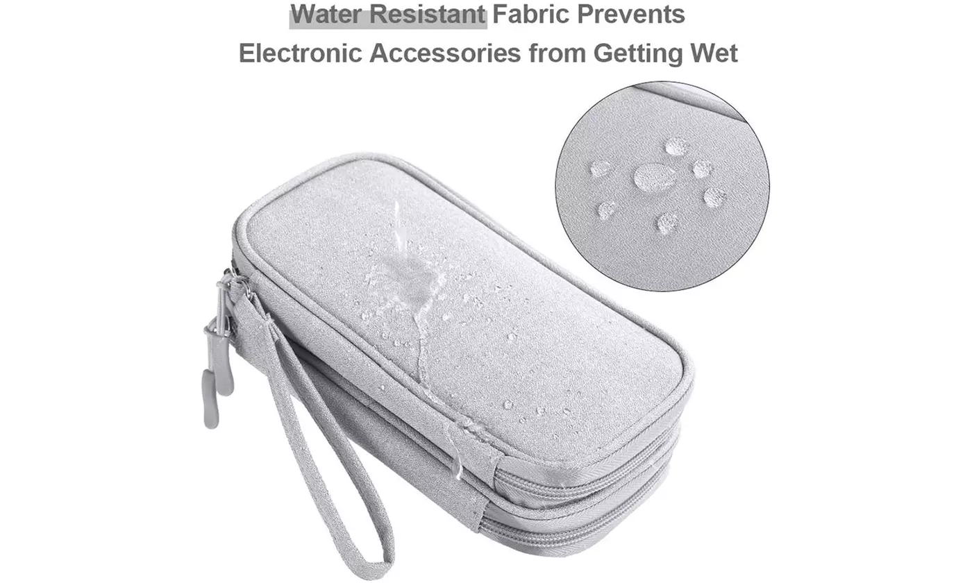 Electronics Travel Organizer Waterproof Tech Accessories Pouch Bag for Keeping 