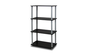  Furinno  Turn-N-Tube 4-Tier Multipurpose Shelf Display Rack