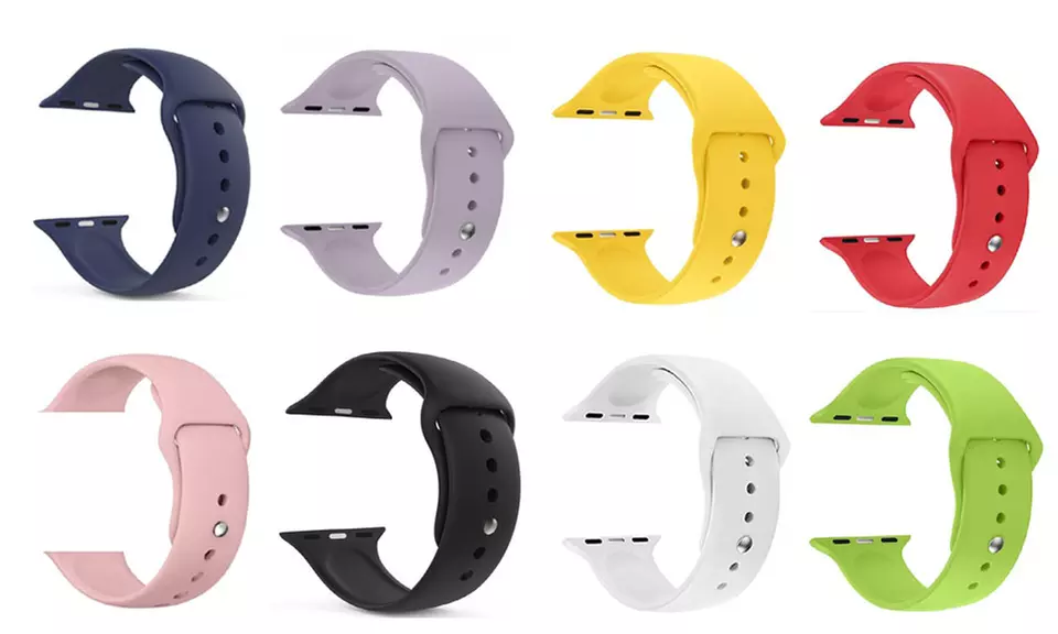 Silicone Sport Replacement Band for Apple Watch 4/3/2/1 - Primary Image