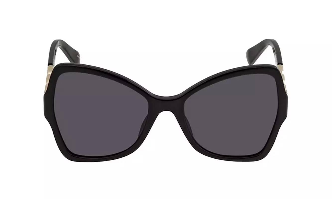 Moschino Women's Sunglasses w/Chain-link Temples MOS099S 0807 IR - Second Medium