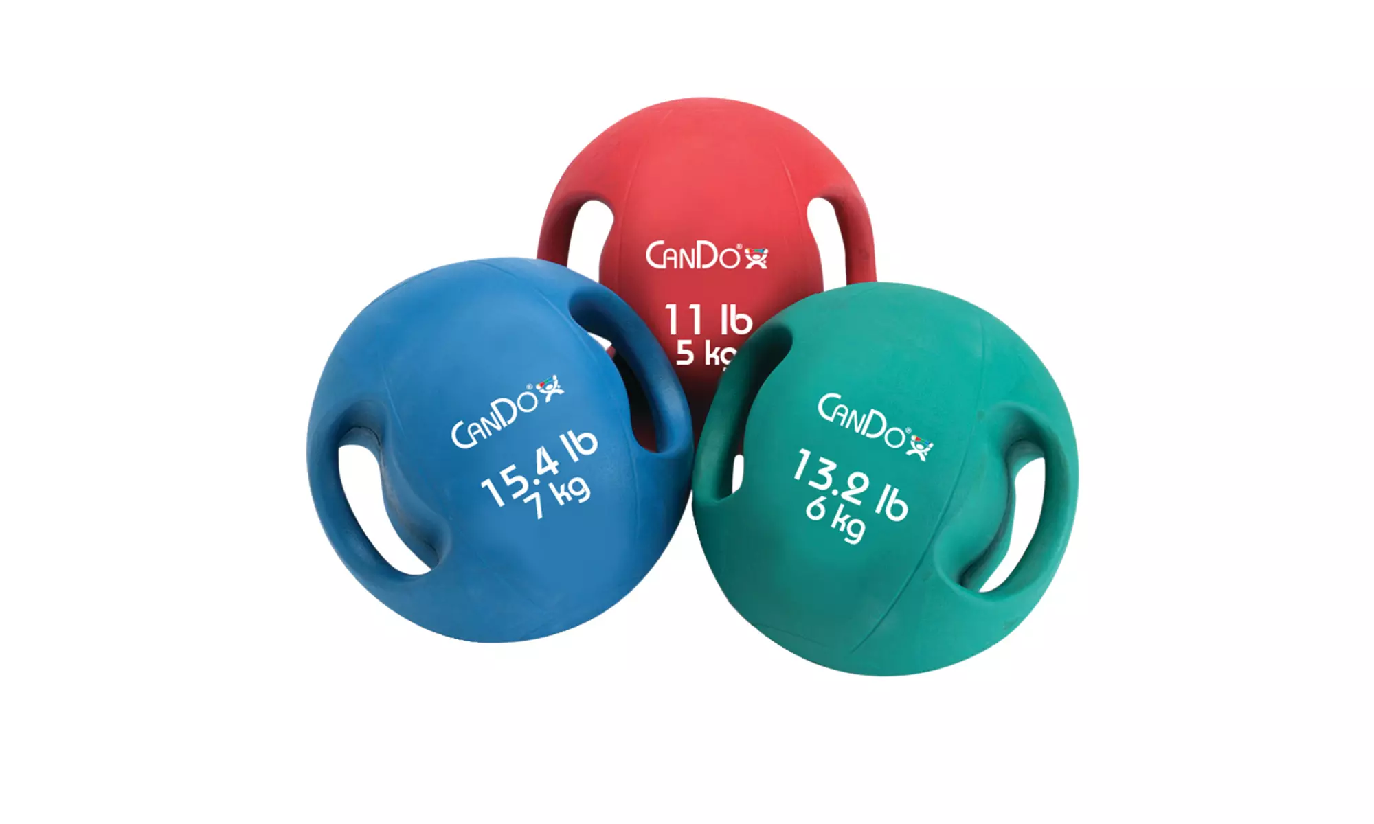 CanDo Dual-Handle Medicine Ball or Set (1- or 5-Piece) - Primary Image