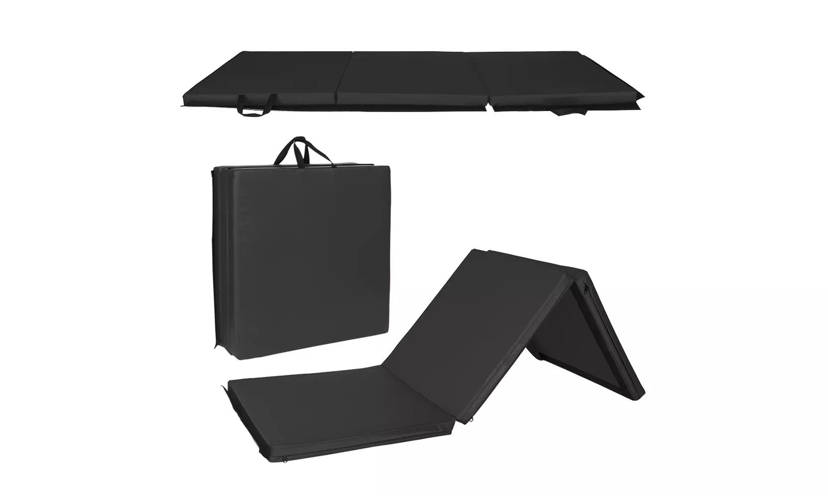 Tri-fold Gymnastics Yoga Mat with Hand Buckle  - Primary Image