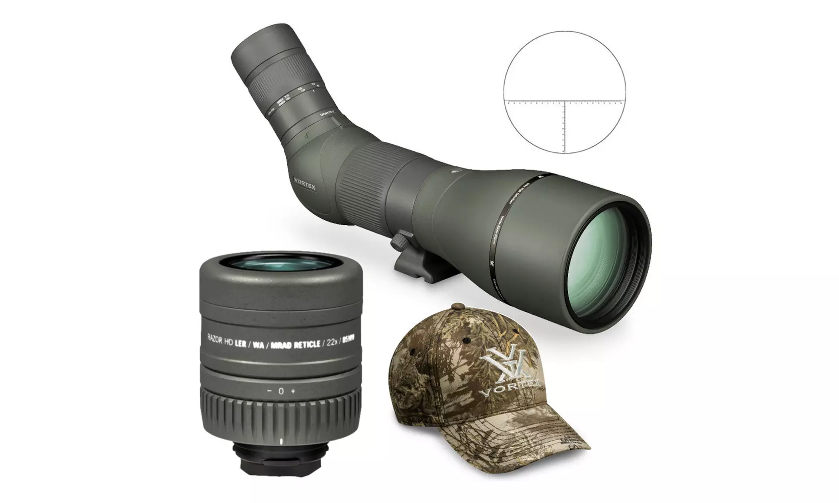 Vortex Razor HD 27-60x85 Spotting Scope (Angled) Bundle - Primary Image