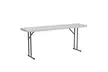 Flash Furniture 18''W x 72''L Granite White Plastic Folding Training Table - Second Medium