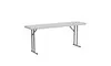 Flash Furniture 18''W x 72''L Granite White Plastic Folding Training Table