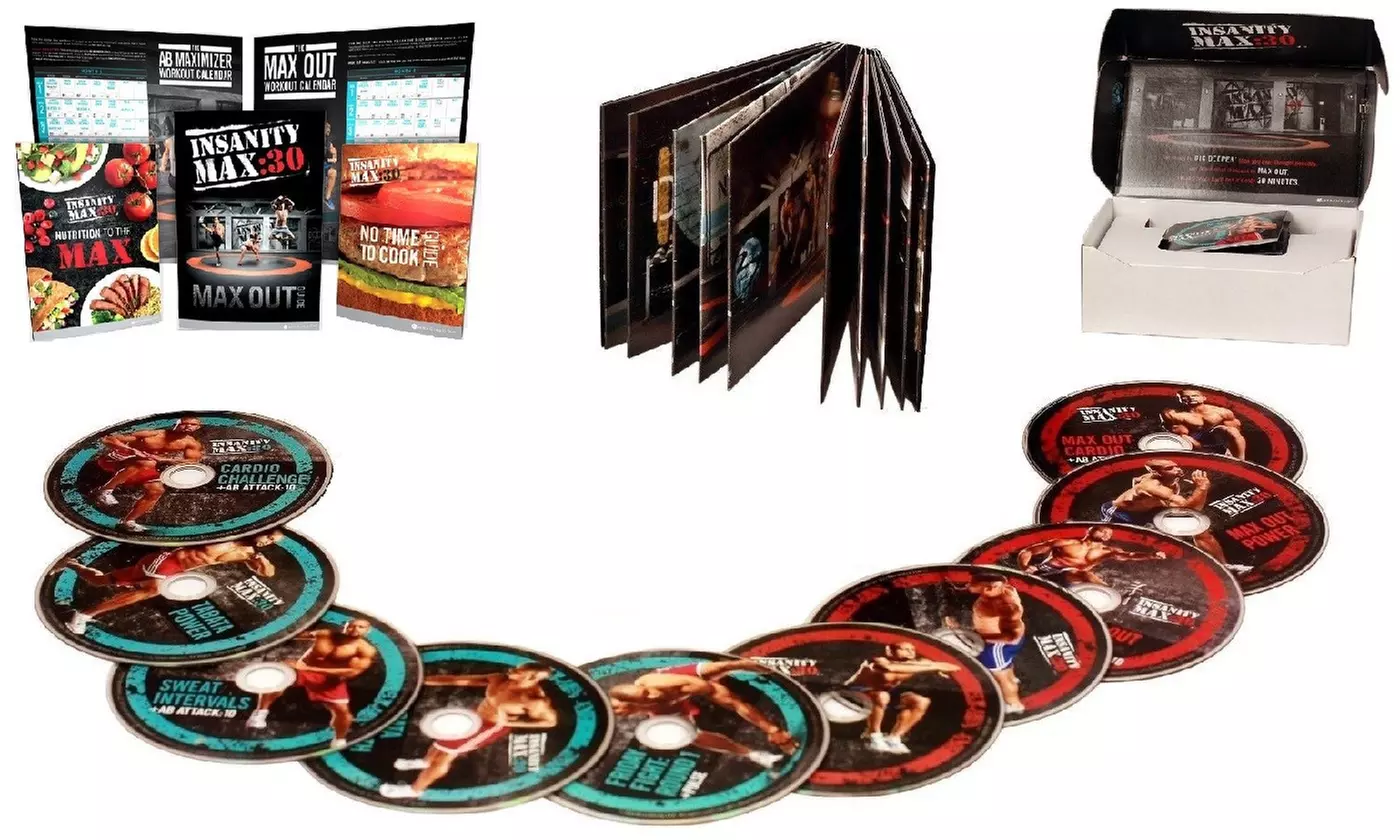 Insanity Max 30 Workout Fitness Set Complete Dvd Set - Primary Image