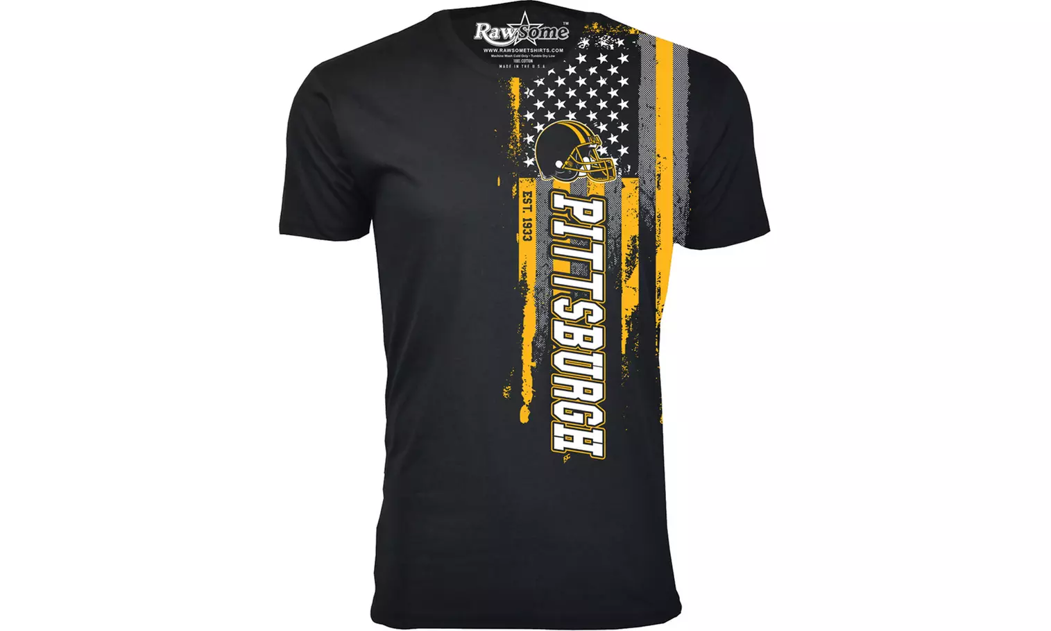 Men Football USA Flag T-Shirt (M-3XL)