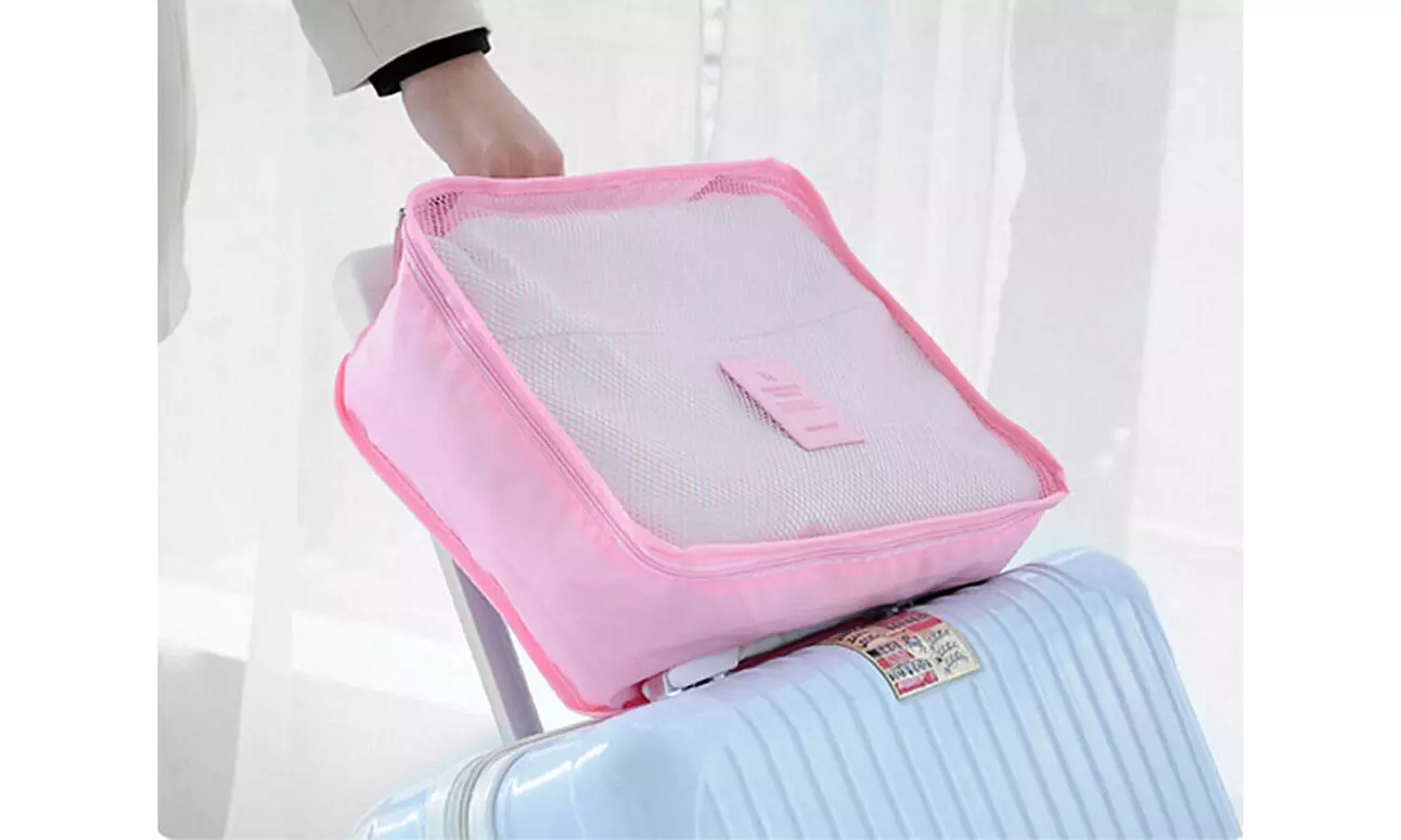 9Pcs Waterproof Clothes Storage Bags Packing Cube Travel Luggage Organizer Pouch