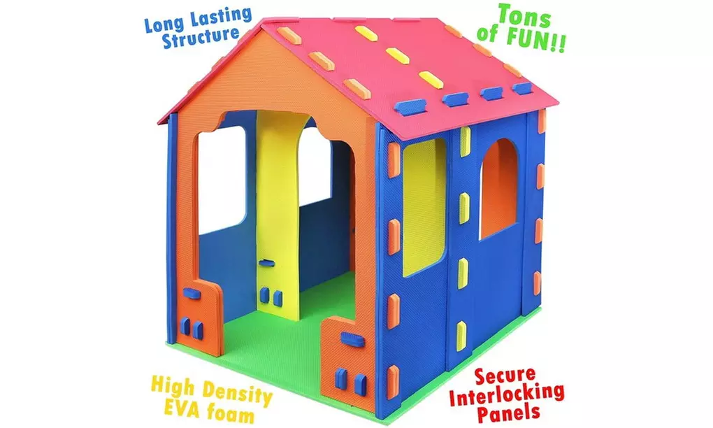 Giant Kids Foam Playhouse Play Tent for Boy and Girls Indoor and Outdoor,  - Second Medium