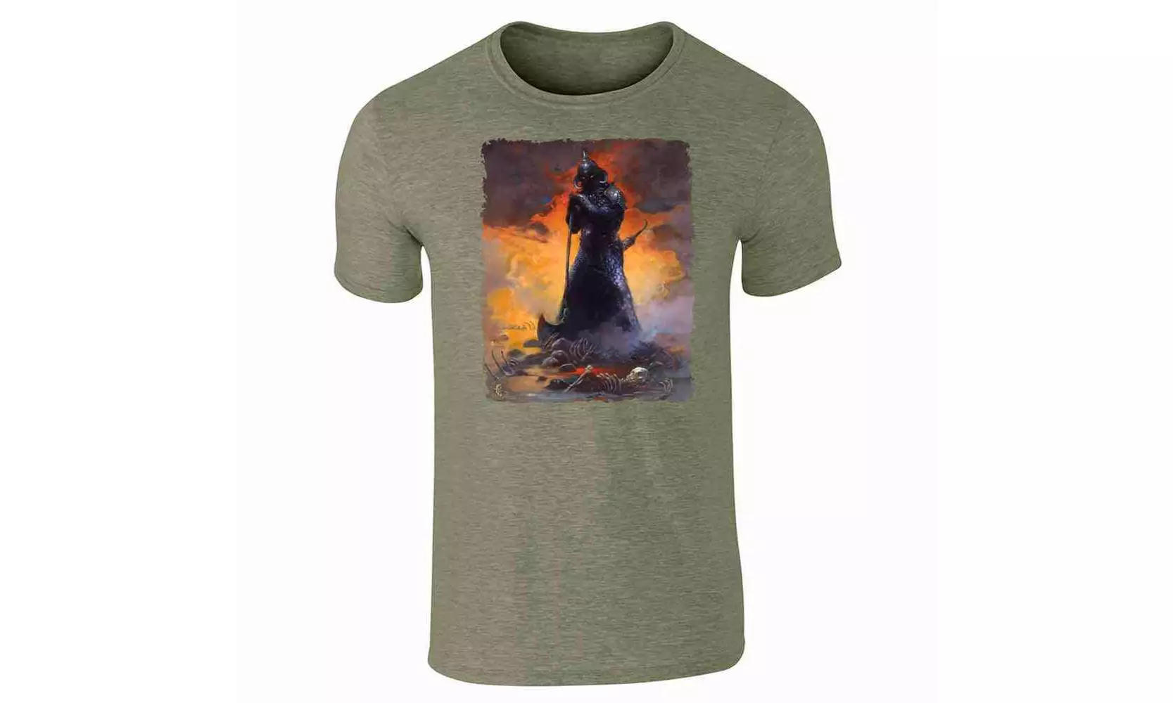 Death Dealer Three by Frank Frazetta Art Graphic Tee T-Shirt for Men - Primary Image