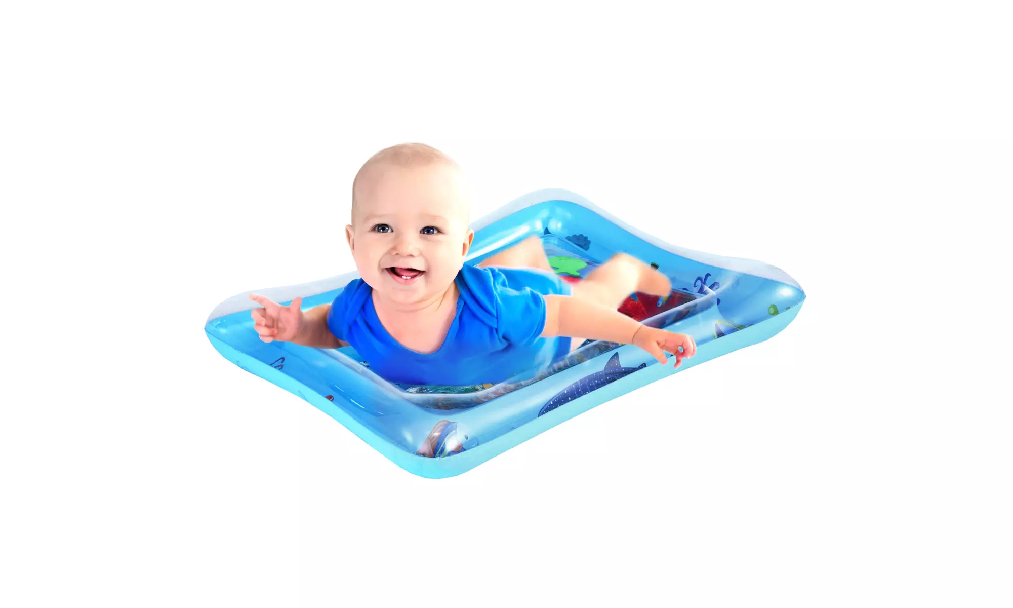 Adorable and Playful Under-the-Sea Inflatable Baby Water Play Mat - Second Medium